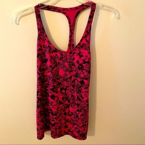 Nike Dri Fit Racer Back Tank Top Pink Black S - Picture 1 of 4